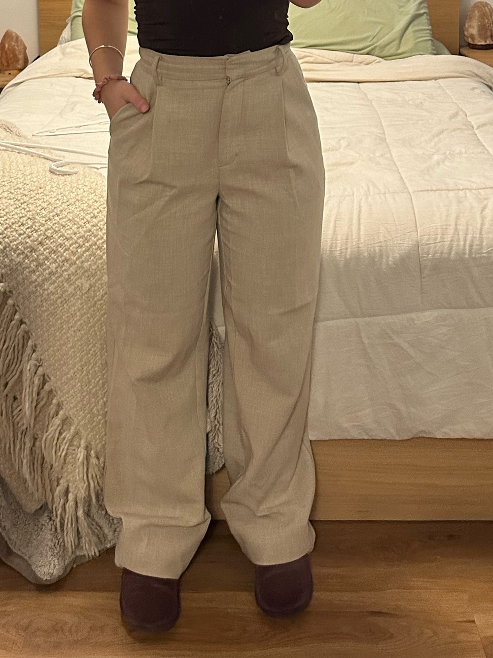 Wilfred High-Waist Wide-Leg Pants - Cream